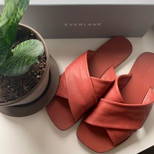 Everlane Day Crossover Sandals in Burnt Sienna 7